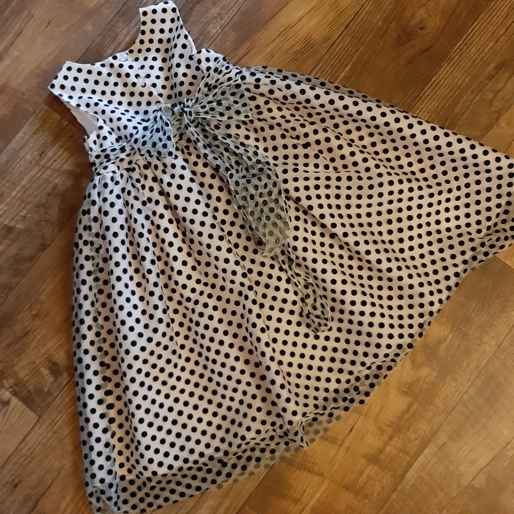 Polka Dot Tulle Sleeveless Dress Girls Size 5 c Marmellata ☆ - Picture 7 of 8